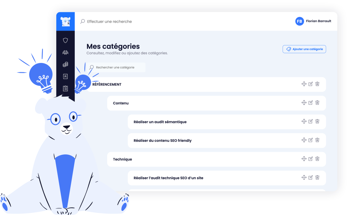 Fonctionnalité 4 : Créez le squelette de votre test